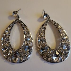 Charming Charlie Big rhinestone party earrings